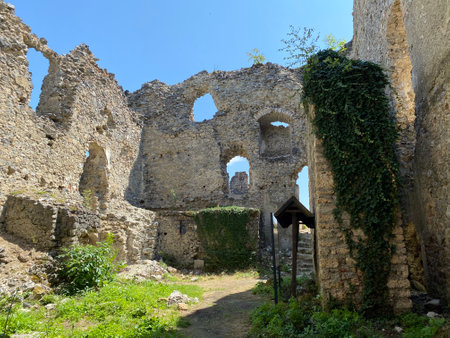 Castle fortress Ruzica grad or Utvrda Ruzica grad ili Tvrdjava RuÅ¾ica grad, Duzluk - Orahovica, Croatia (Slavonija, Hrvatska)のeditorial素材