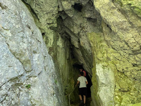 Cave of Maxim or The cave of the Haiduk Maxim in a Park forest Jankovac - Papuk nature park, Croatia...