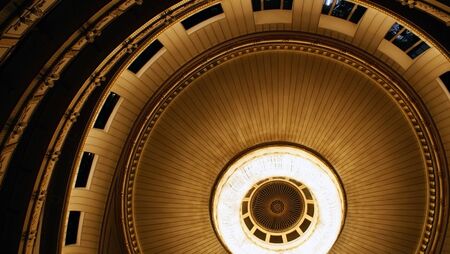 vaulted ceiling of the opera of vienna. Europeの写真素材