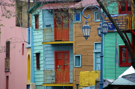 Caminito is a museum alley and a passage, of great cultural and tourist value, located in the La Boca neighborhood of the city of Buenos Aires, Argentina.のeditorial素材