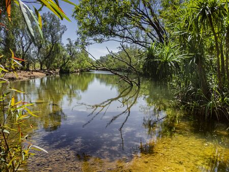 Katherine river, Northern Terretories, Australiaの写真素材