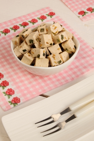 Tofu saladの写真素材