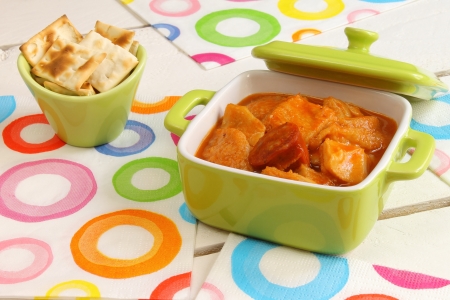 Tripe with croutonsの写真素材
