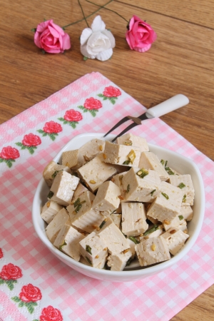 Tofu saladの写真素材