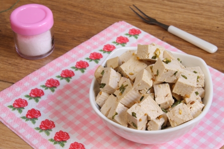 Tofu saladの写真素材