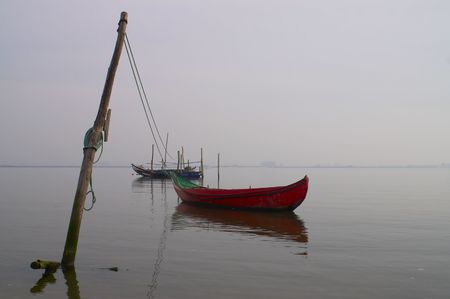 fishing boatsの写真素材