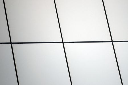 Glass panels used in architecture