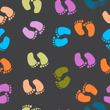 foot printsのイラスト素材