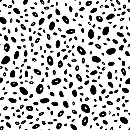 Black vector seamless cover with hand drawn circle. Pattern for trendy fabric, wallpapersのイラスト素材