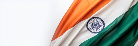 India independence day. India flag colors. With Generative AI technology.の素材