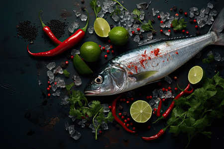 Canned mackerel with jalapenos, an inexpensive and effective way to preserve.With Generative AI technology.の素材