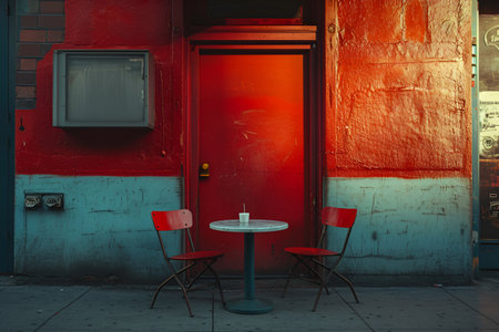 The concept of loneliness of a person up against a wall, an empty feeling, an epidemic of loneliness is developing. With Generative AI technology.の素材