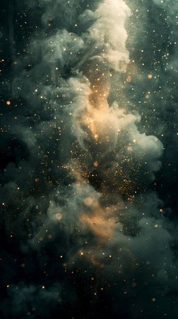 Abstract color gradient background, modern background and film grain texture, template with elegant concept and minimal stylish composition, trendy gradient grain texture for graphic design. Beige background. With Generative AI technology.の素材