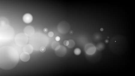 Abstract bokeh background in black and white schemeのイラスト素材