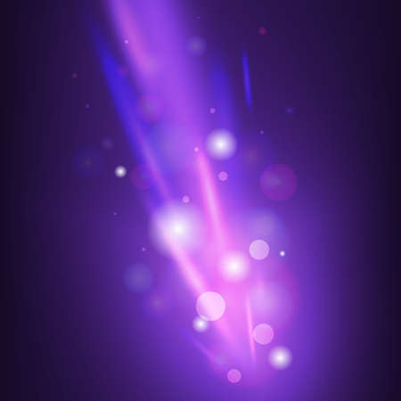 Purple Beam light Background with bokeh and crack lightsのイラスト素材