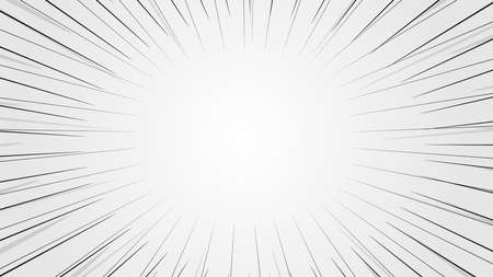 Multiple Lines of Speed lines around the focus with soft vignetteのイラスト素材