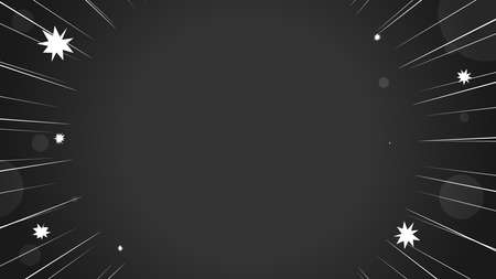 Comic Styled Speed Lines with Sparks on Dark Backgroundのイラスト素材