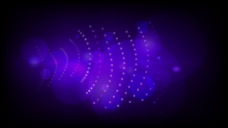 Dark Purple Bokeh Light Smoke Backgroundのイラスト素材