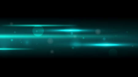 Cyan Speed Flowing Effects Background, Horizontalのイラスト素材