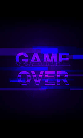 Glitched Neon Purple Blue glowing effect with backlit Textのイラスト素材