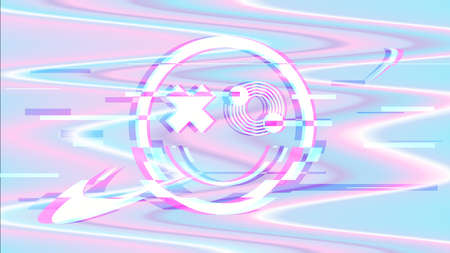 Glitched Illustration of Cryptocurrency, Virus, Glitch, Smile, Everything