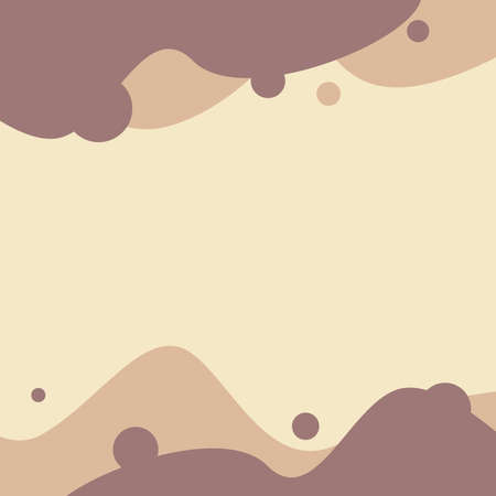 Coffee Brown Colored Curve Graphic Textureのイラスト素材