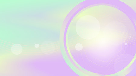 Soft Pastel Holographic Ring Texture Artwork, Blue and Pinkのイラスト素材