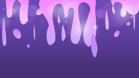 Luxury Purple Shiny Bokeh Lights background with Pink Fluid Decorationのイラスト素材