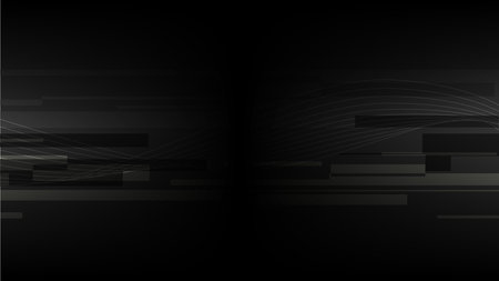 Black Chrome Glitched with Line Waves Backgroundのイラスト素材