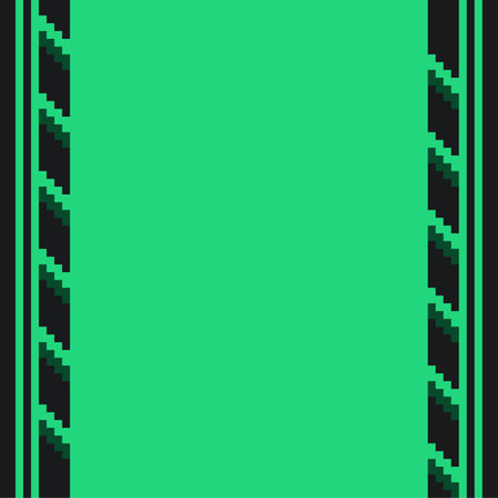 Green Tyre Frame Texture Background, Pixel Artのイラスト素材