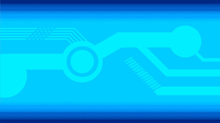Bright Blue Tech Cybernetics Art Texture Backgroundのイラスト素材