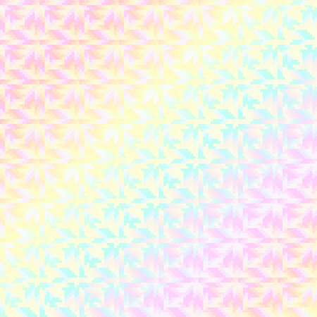 Rainbow Prism Pixel Swirl Flower Pattern, Abstract Background Textureのイラスト素材