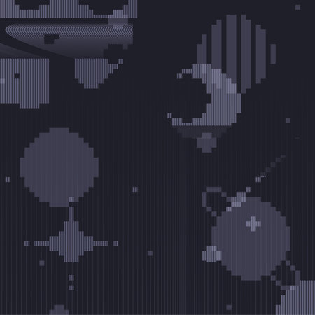 Glitched Pixel Art Dark Space Background, Dreamy Atmosphere