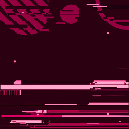 Glitched Data Bending Pink Flat Lines Backgroundのイラスト素材