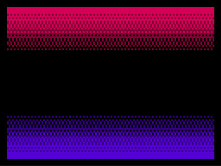 Pixel Dithered Color Gradient Fade Template Background, Blackのイラスト素材