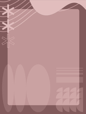 Coffee Brown Abstract Bold Brutalism Art Frame Templateのイラスト素材