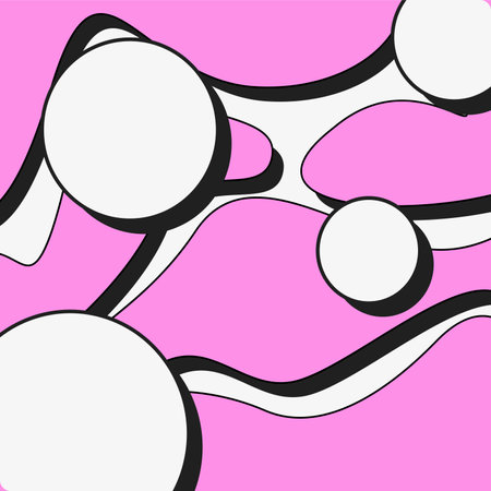 Pink and White Fluid Bold Brutalism Texture Backgroundのイラスト素材