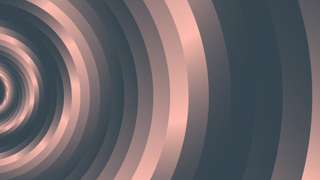 Whirling Abstract Peach and Charcoal Circle Wave from Left Direction Backgroundのイラスト素材