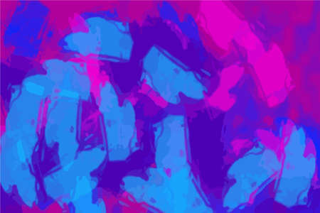 Smoke Vibrant Purple paint pattern backdrop. Chaotic brushstrokes painting. Images good use for background, wallpaper, invitation, art of boxのイラスト素材