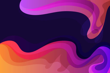 wallpaper gradient color background with dynamic shapes for banner or cover business liquidのイラスト素材
