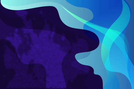 wallpaper gradient color background with dynamic shapes for banner or cover business liquidのイラスト素材