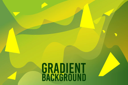 Blank Background abstract shape gradient yellow green colors Geometric.graphic pattern of abstract elements in gradient colors for poster, background, invitation and Coverのイラスト素材