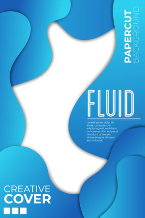 Cover Illustration multi layers 3D color texture vector background. concept design or flowing liquid illustration for website template. Smooth origami art shape paper cutのイラスト素材