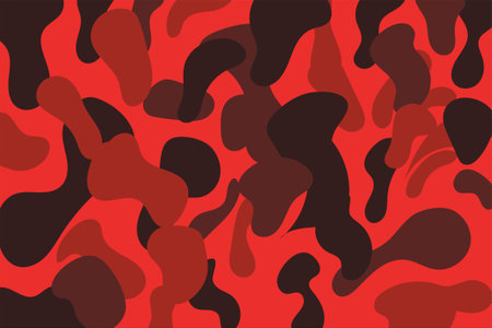 vector Red background. Abstract topography concept design or flowing liquid illustration for website, invitation and background template.のイラスト素材