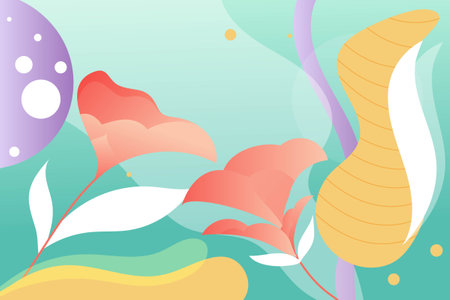 mystical fantasy forest gradient colors background illustration. Great images for wall art posters,...