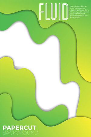 Cover Illustration multi layers 3D color texture vector background. concept design or flowing liquid illustration for website template. Smooth origami art shape paper cutのイラスト素材