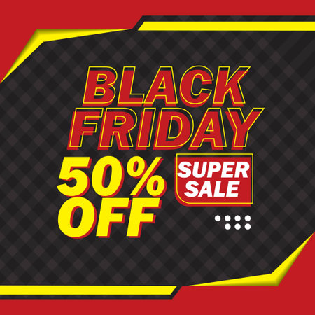 Design Black friday sale banner template for promotion on social media and websiteのイラスト素材
