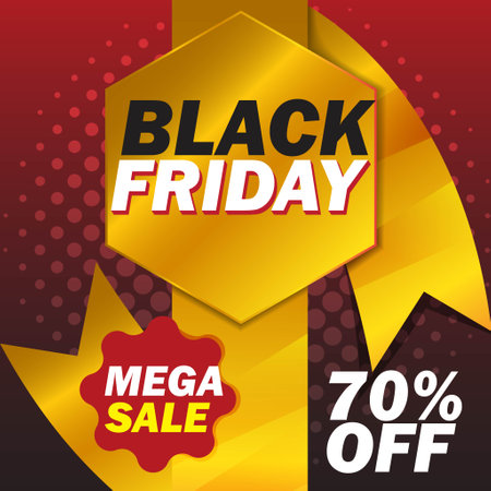 Design Black friday sale banner template for promotion on social media and websiteのイラスト素材