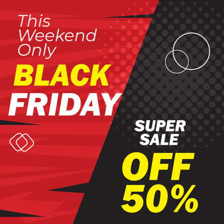 Design Black friday sale banner template for promotion on social media and websiteのイラスト素材