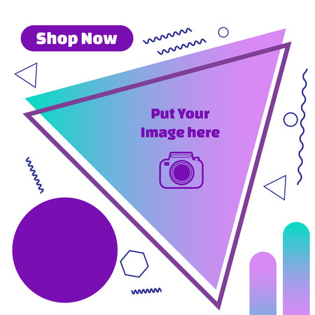 Modern promotion square web banner for social media mobile apps. Elegant sale and discount promo backgrounds with gradient style. Email ad newsletter layouts.のイラスト素材